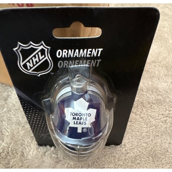 NHL Toronto Maple Leafs Goalie Mask Christmas Ornament 4" Hockey - Picture 4 of 4